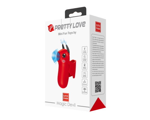 Красный стимулятор клитора Magic Devil
