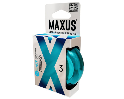 Презервативы Maxus G spot с двойной спиралью - 3 шт.