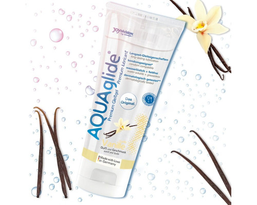 Смазка на водной основе AQUAglide с ароматом ванили - 100 мл.