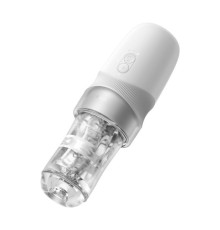 Белый автоматический мастурбатор Extra Sauce