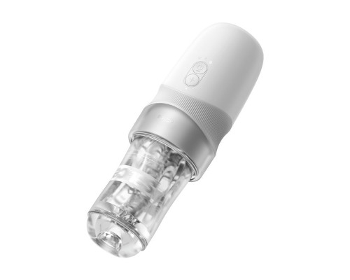 Белый автоматический мастурбатор Extra Sauce