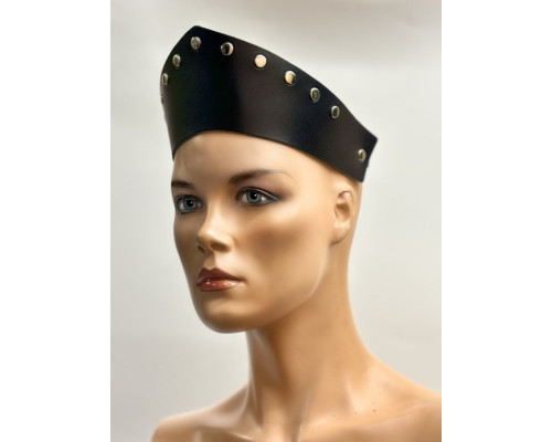 Черный кокошник-ободок «Стелла»