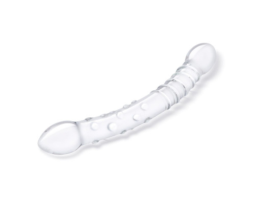 Двусторонний стеклянный фаллоимитатор 12’’ Girthy Double Trouble Glass Dildo - 30 см.