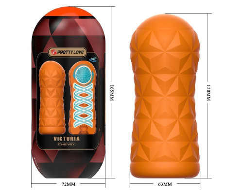 Оранжевый мастурбатор Victoria