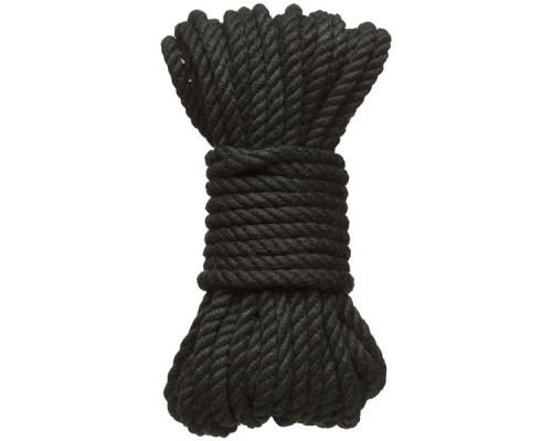 Черная верёвка для связывания и фиксации Bind Tie - 9,14 м.