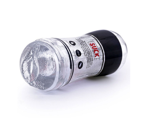 Прозрачный мастурбатор-вагина Suck