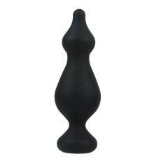 Черная анальная втулка Amuse L - 13,8 см.