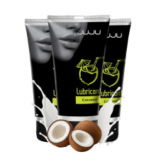 Набор из 3 съедобных лубрикантов JUJU со вкусом кокоса