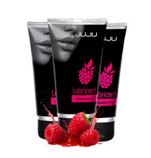 Набор из 3 съедобных лубрикантов JUJU со вкусом малины