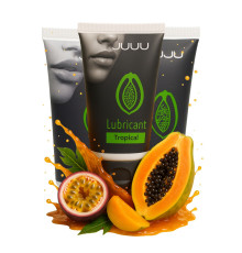 Набор из 3 съедобных лубрикантов JUJU со вкусом тропических фруктов