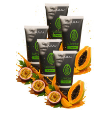 Набор из 5 съедобных лубрикантов JUJU со вкусом тропических фруктов