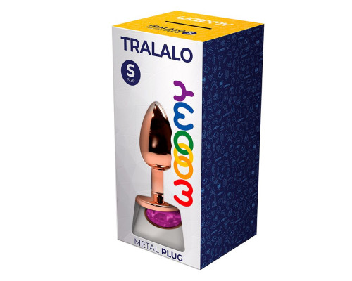 Анальная втулка Wooomy Tralalo Size S c розовым кристаллом
