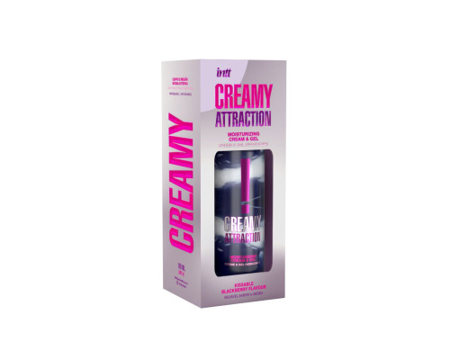 Увлажняющий крем-гель для тела с ароматом ежевики Creamy Attraction Blackberry - 100 мл.
