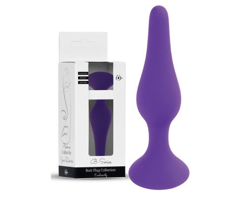 Фиолетовая анальная втулка Silcone Purple Plug Extra Large - 15,5 см.