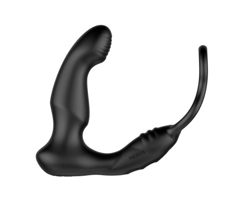 Черный двухмоторный массажер простаты Nexus Simul8 Wave Edition