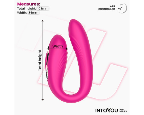 Розовый интерактивный вибростимулятор для пар Couty