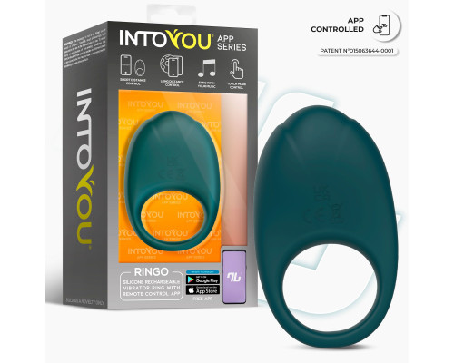 Зеленое интерактивное виброкольцо Ringo