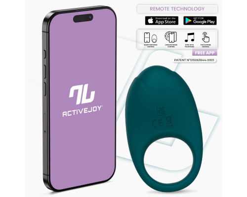 Зеленое интерактивное виброкольцо Ringo