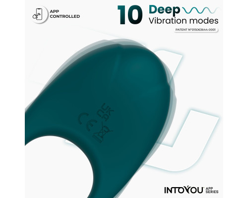 Зеленое интерактивное виброкольцо Ringo