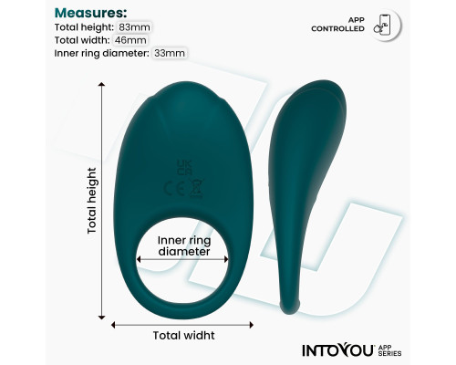 Зеленое интерактивное виброкольцо Ringo