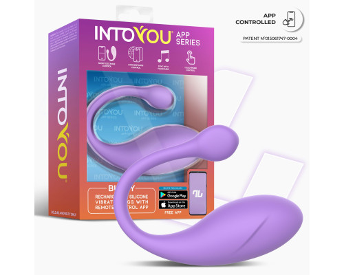 Сиреневое интерактивное виброяйцо Bulby