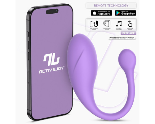 Сиреневое интерактивное виброяйцо Bulby