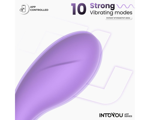 Сиреневое интерактивное виброяйцо Bulby