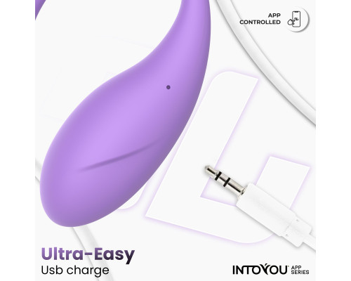 Сиреневое интерактивное виброяйцо Bulby