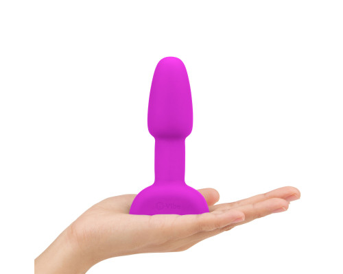 Ярко-розовая анальная пробка с римминг-эффектом Rimming Petite - 12 см.