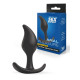 Черный анальный стимулятор - 9,2 см.