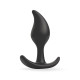 Черный анальный стимулятор - 9,2 см.