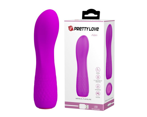 Лиловый мини-вибратор Adam - 11,9 см.