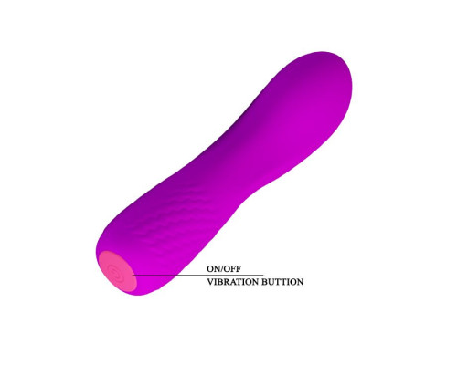 Лиловый мини-вибратор Adam - 11,9 см.